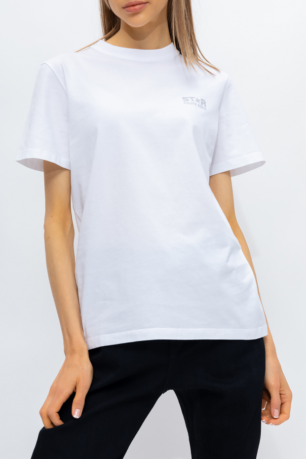 White T-shirt with logo Golden Goose - Vitkac AS
